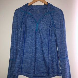 Blue quarter zip